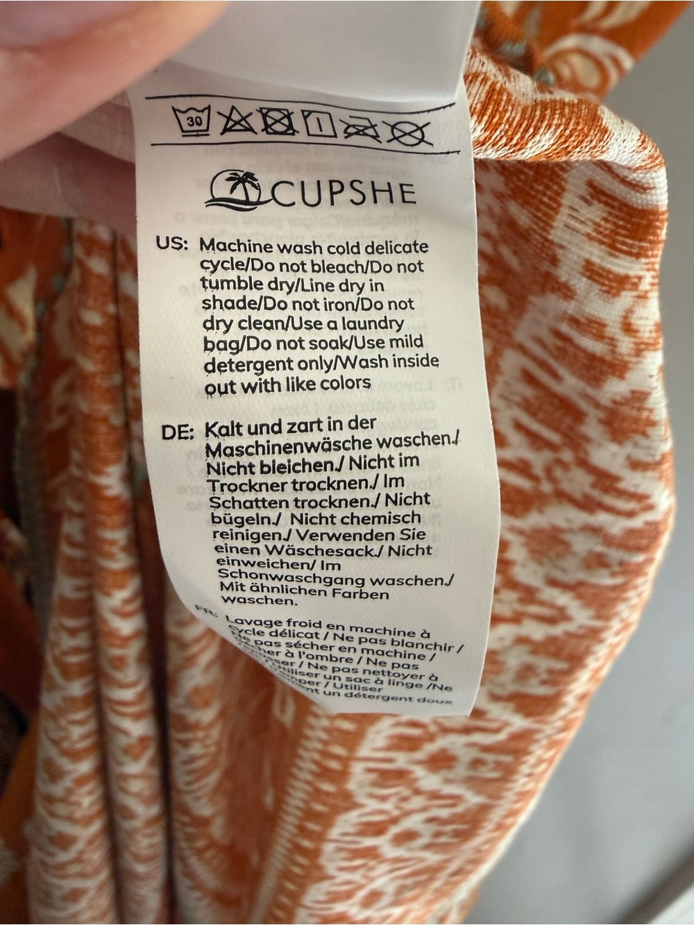 Cupshe Women’s Evening Sun Ornate Maxi Dress SZ XL Spaghetti Strap New Floral - Picture 11 of 14
